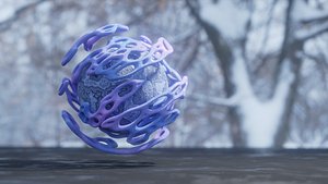 Alien planet ANIMATED model