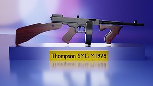 Thompson SMG M1928 3D model