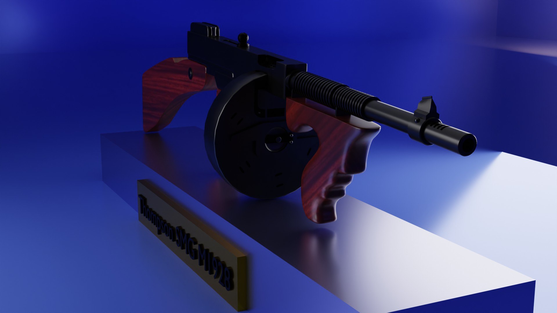 Thompson Smg M1928 3d Model - Turbosquid 2120270