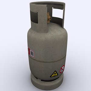 3d model gas cylinder