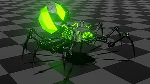 mechanical spider 3D model