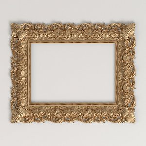 3D classic style carved frame