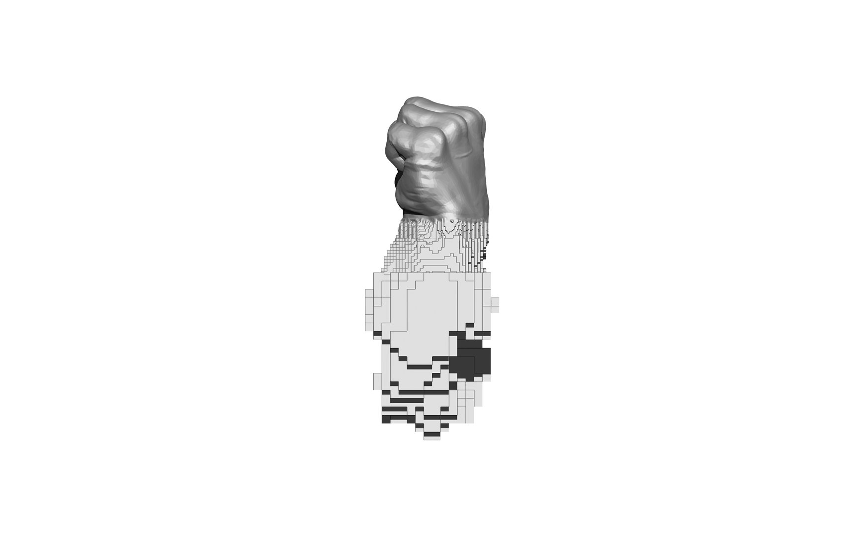 Man Fist Strength 3D Model - TurboSquid 2122853