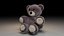 Oso de peluche marrón con pelo