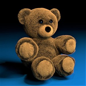 Brown Teddy Bear with Fur