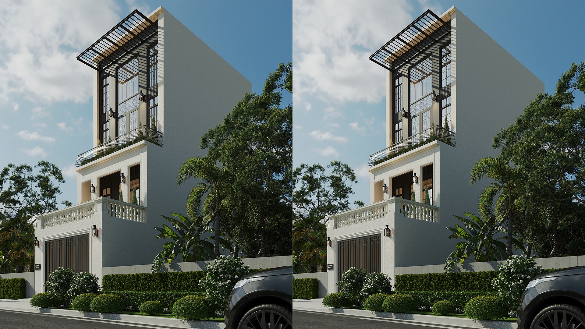 Exterior Of House 05 - Hanh CT - MAX FBX OBJ SKP DAE Simlab 3D Model ...