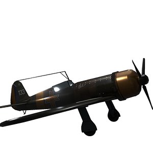 IAR 80 Romanian WW II low-wing monoplane 3D model