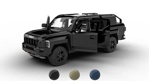 Kia Tasman Customized 2026 HQ 3d model