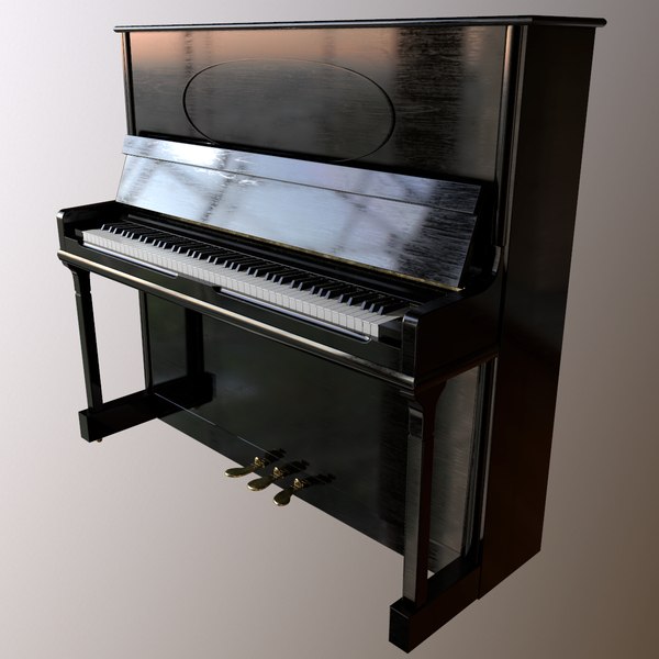 piano old 3D model