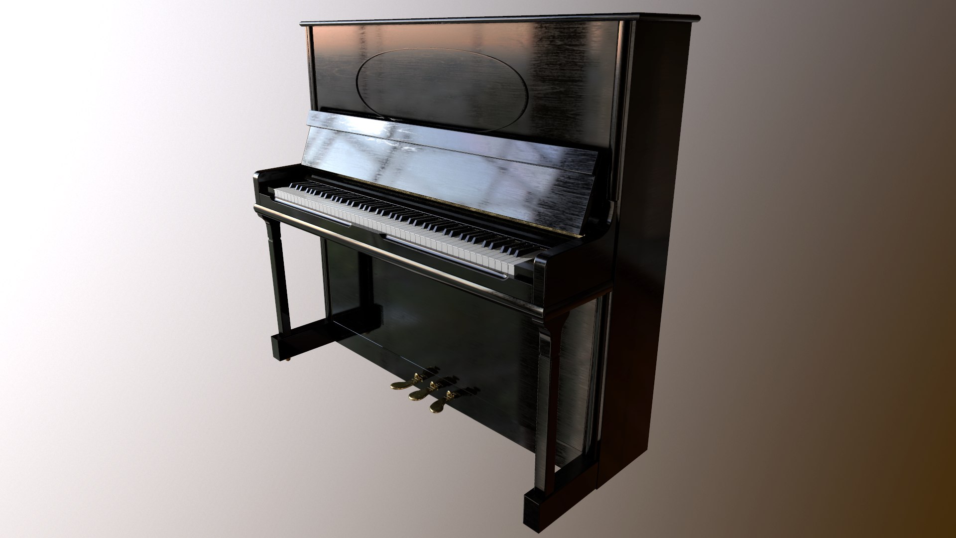 Piano Old 3D Model - TurboSquid 1353502