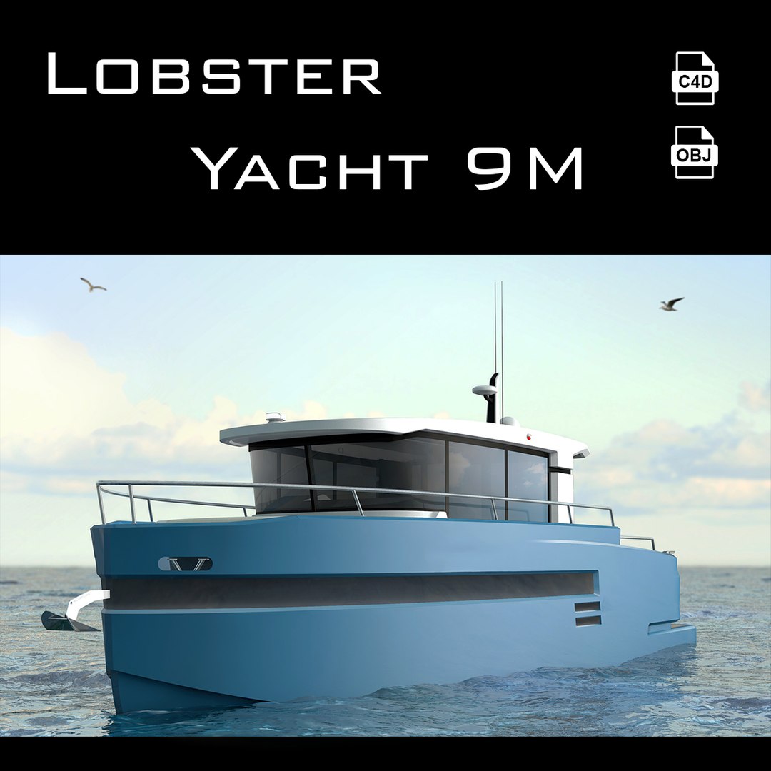 Lobster Yacht 3D Model - TurboSquid 1177857