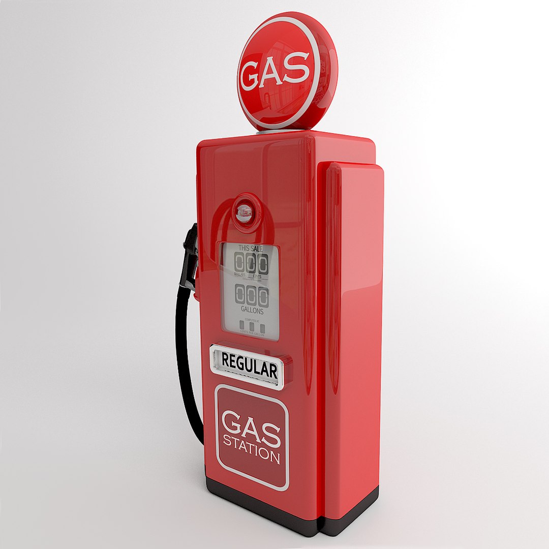 3d Obj Gas Pump