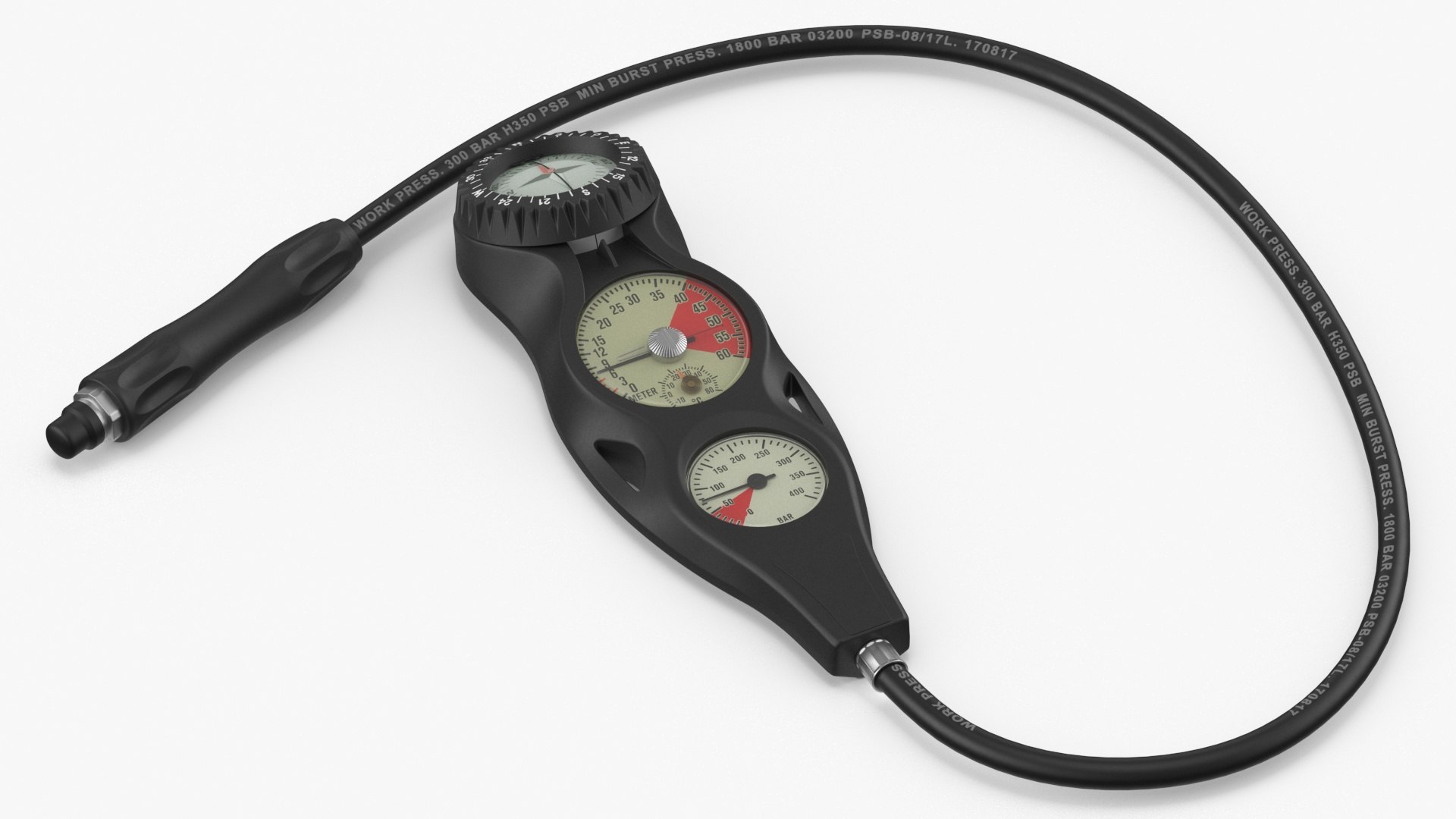Dive Regulator Console 3D model preview