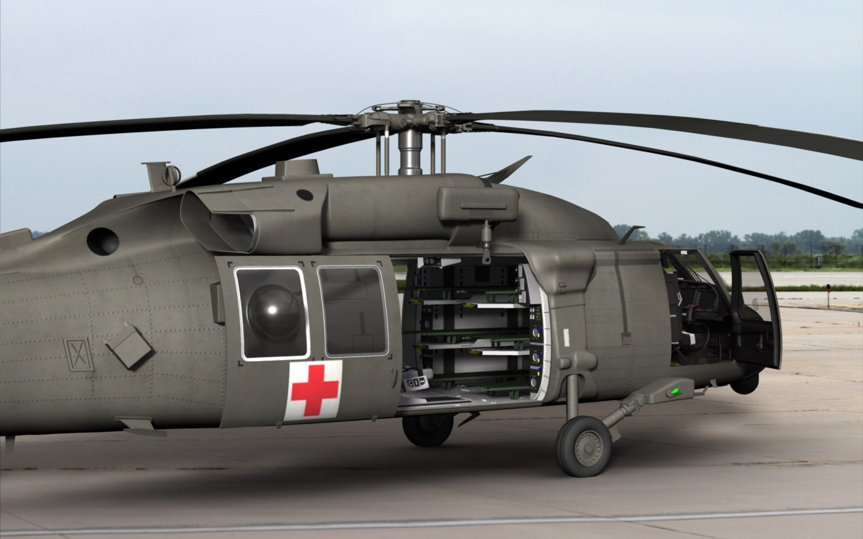 Purchase Hh60m Medevac Helicopter 3d Xsi