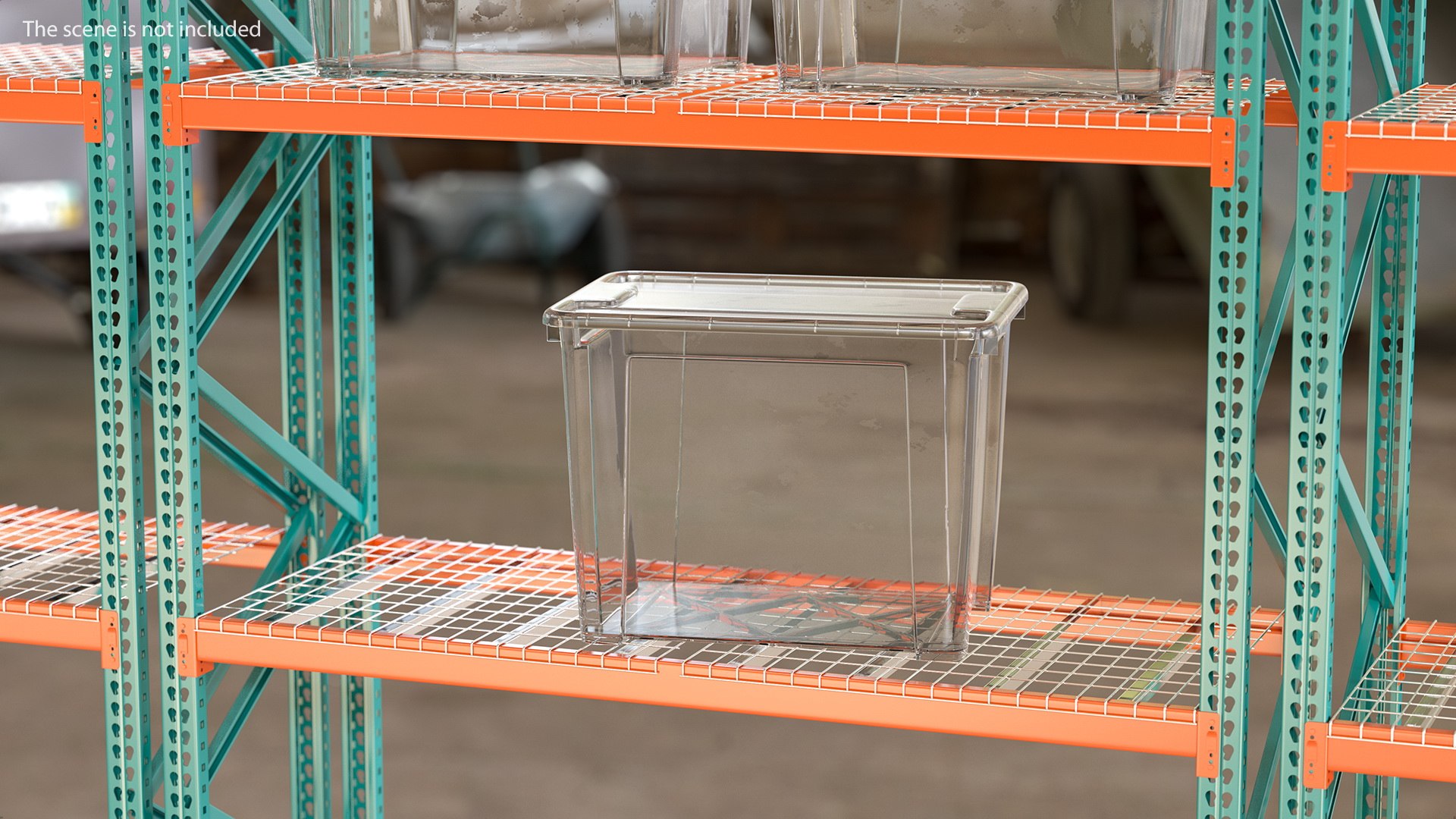 Large Transparent Plastic Container 3D - TurboSquid 1513438