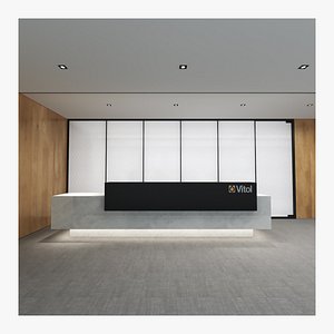 3D reception desk