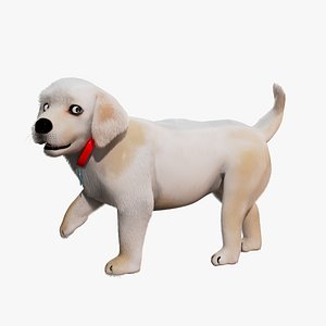 Cartoon Dog Rigged 3D model