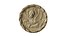 Griffin Coin Relief PBR and 3d Print model Low-poly 3D