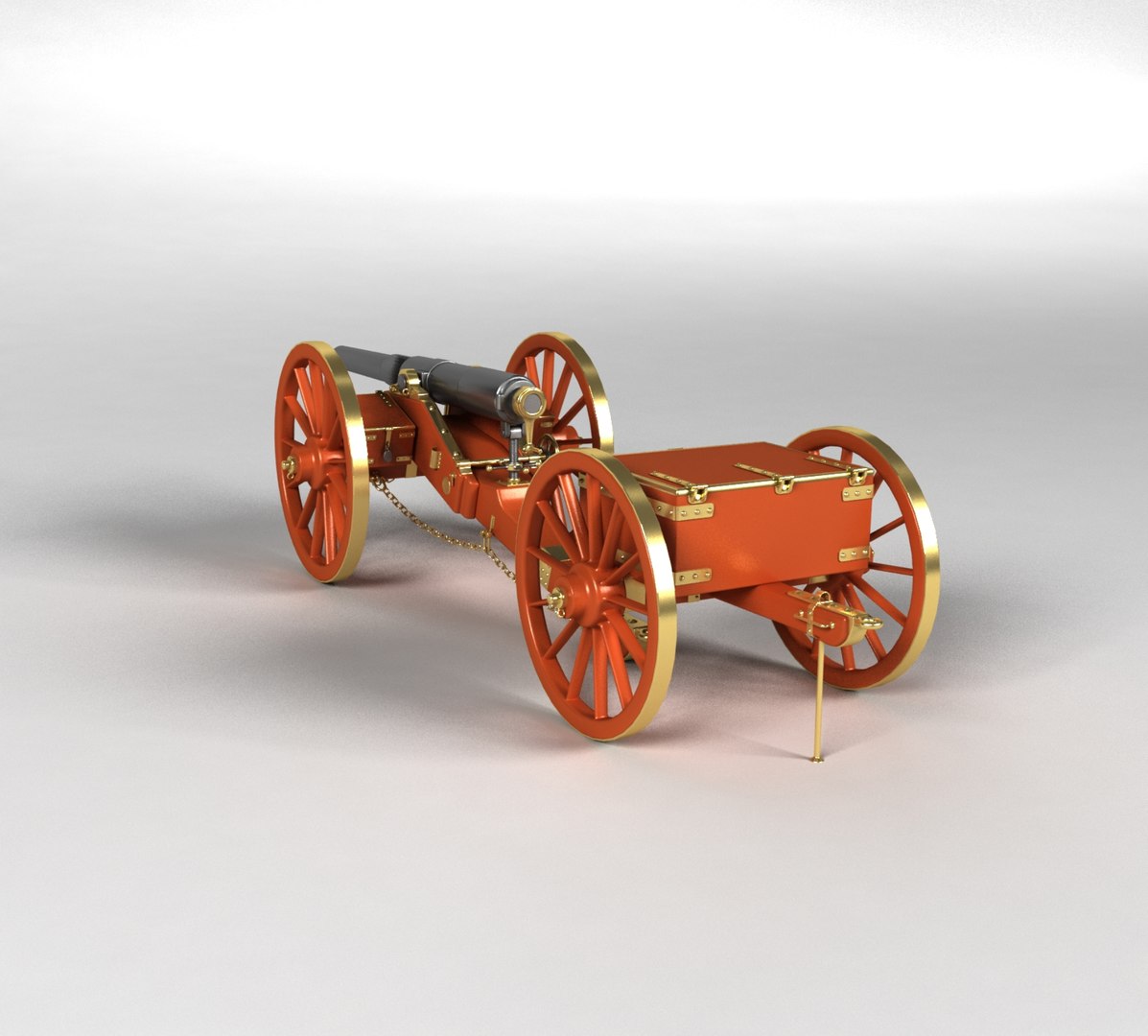 12 Pounder Field 3D Model - TurboSquid 1693074