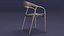 neva chair wood 3D