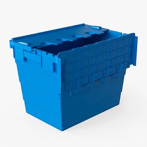 Heavy Duty Plastic Storage Container with Lid Blue