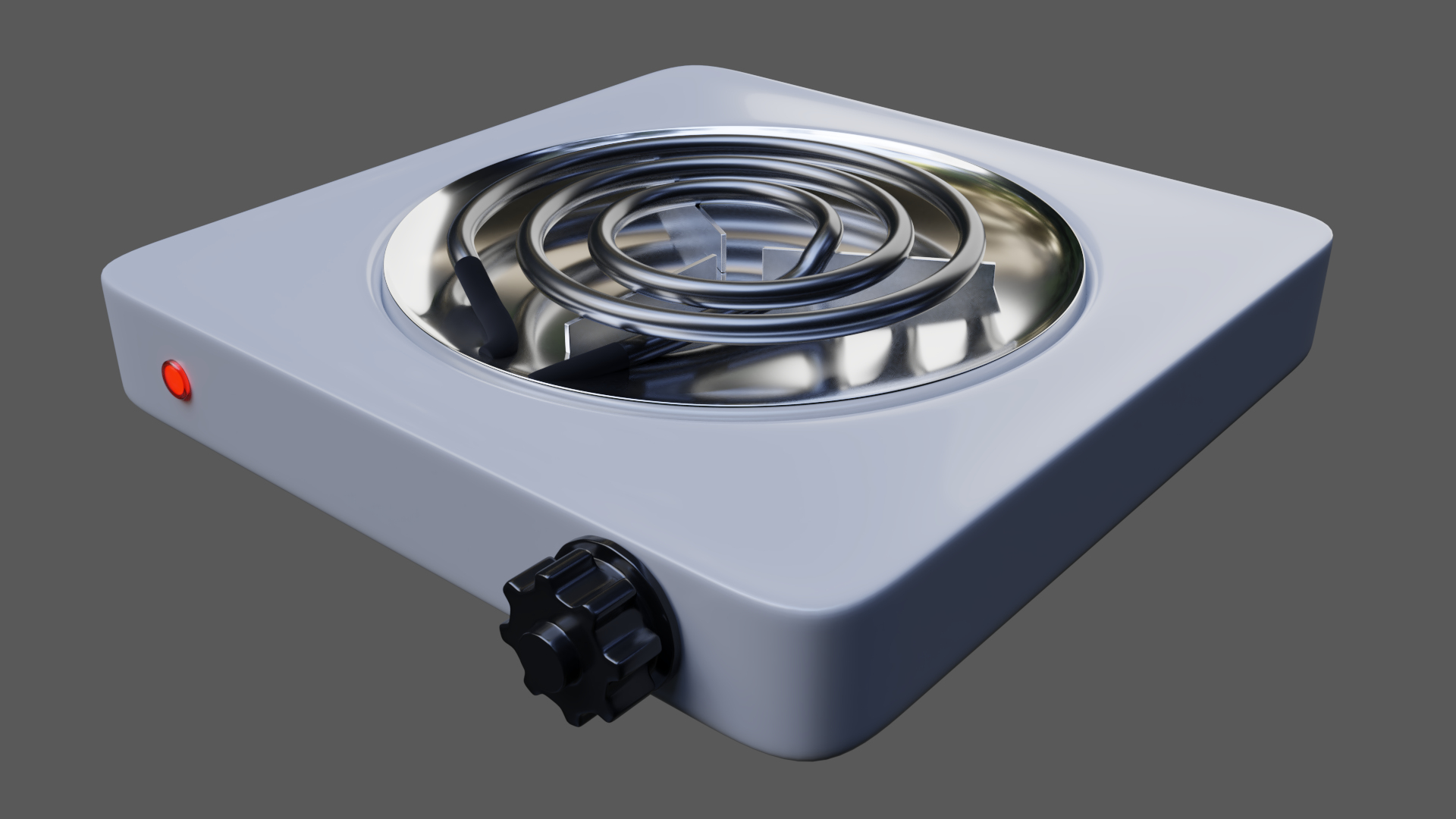 3D Electric Stove Single - TurboSquid 1851576