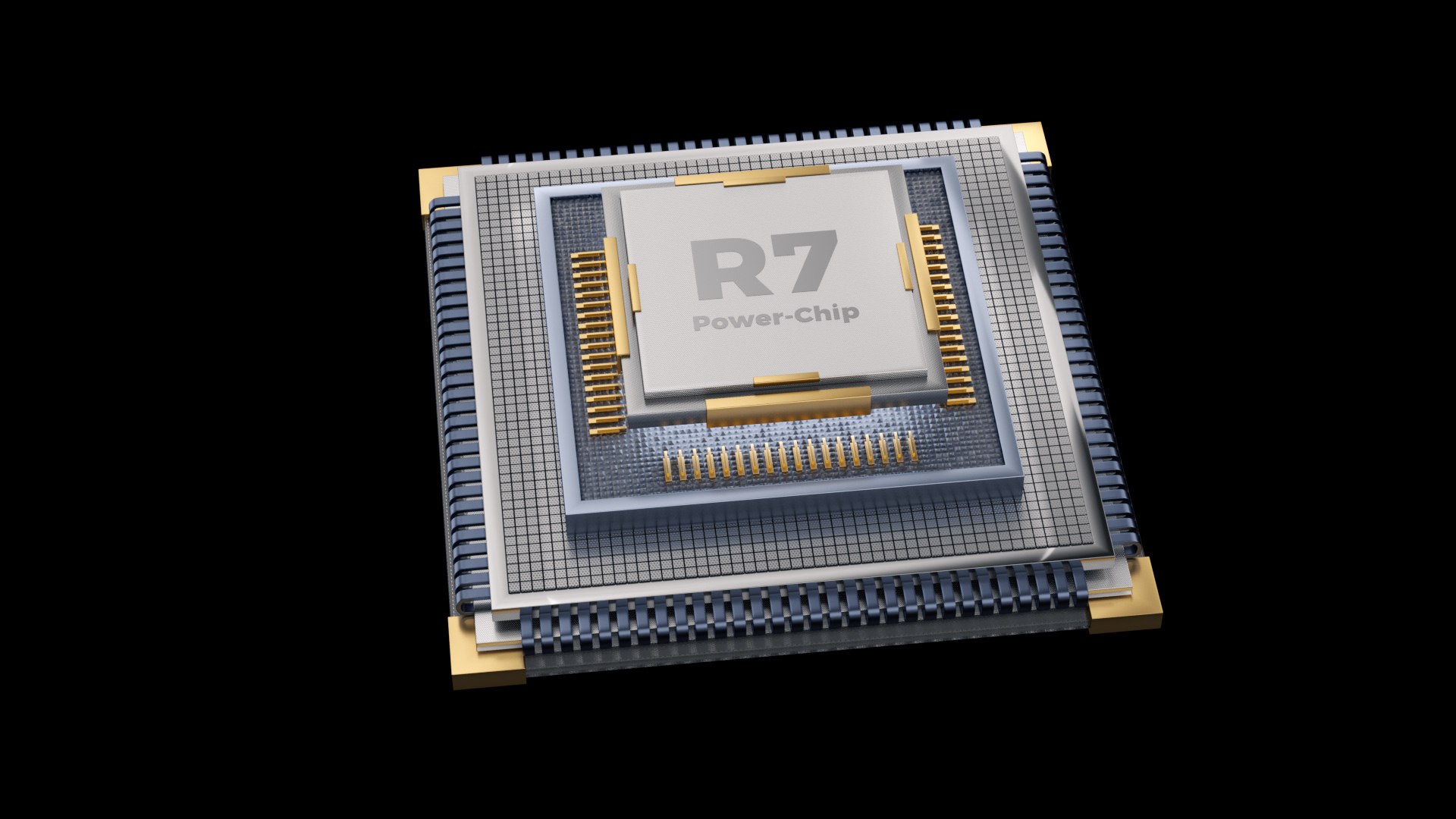 Product CPU Technology Chip Microchip Module Model - TurboSquid 2139155