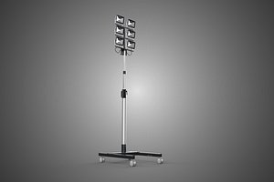 MOBILE SIX 6 PANELS SPOT LED LAMP FLOOD LIGHT STANDING POLE MAST
