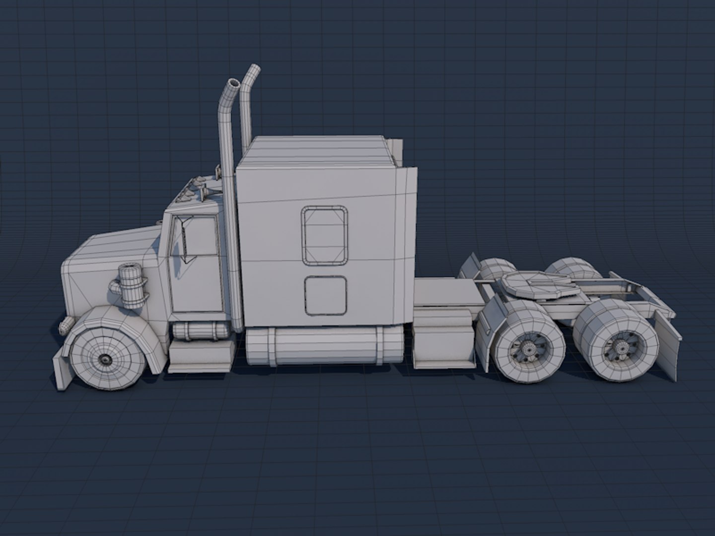 3d model american heavy truck