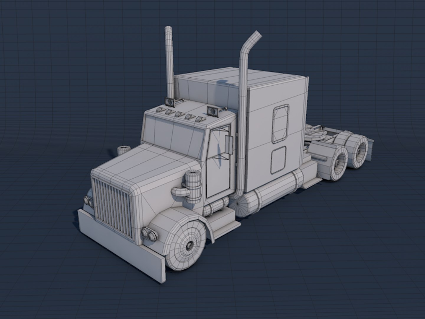 3d model american heavy truck