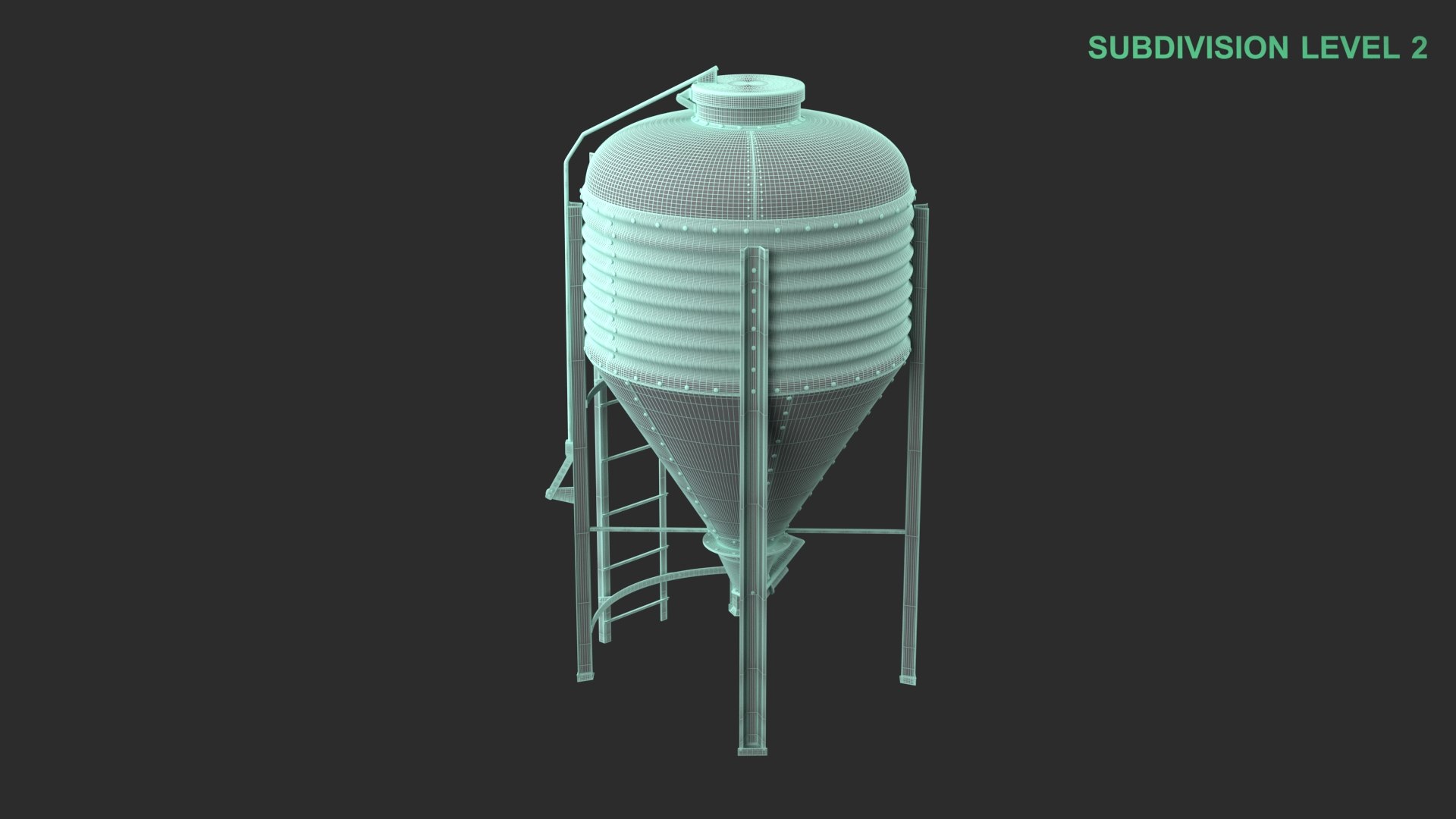 Grain Silo 3D https://p.turbosquid.com/ts-thumb/71/nWkQLi/7h/wireframe_0003/jpg/1740468461/1920x1080/fit_q87/7c6979b16bc41d93567bec834d999dc5b02795b0/wireframe_0003.jpg
