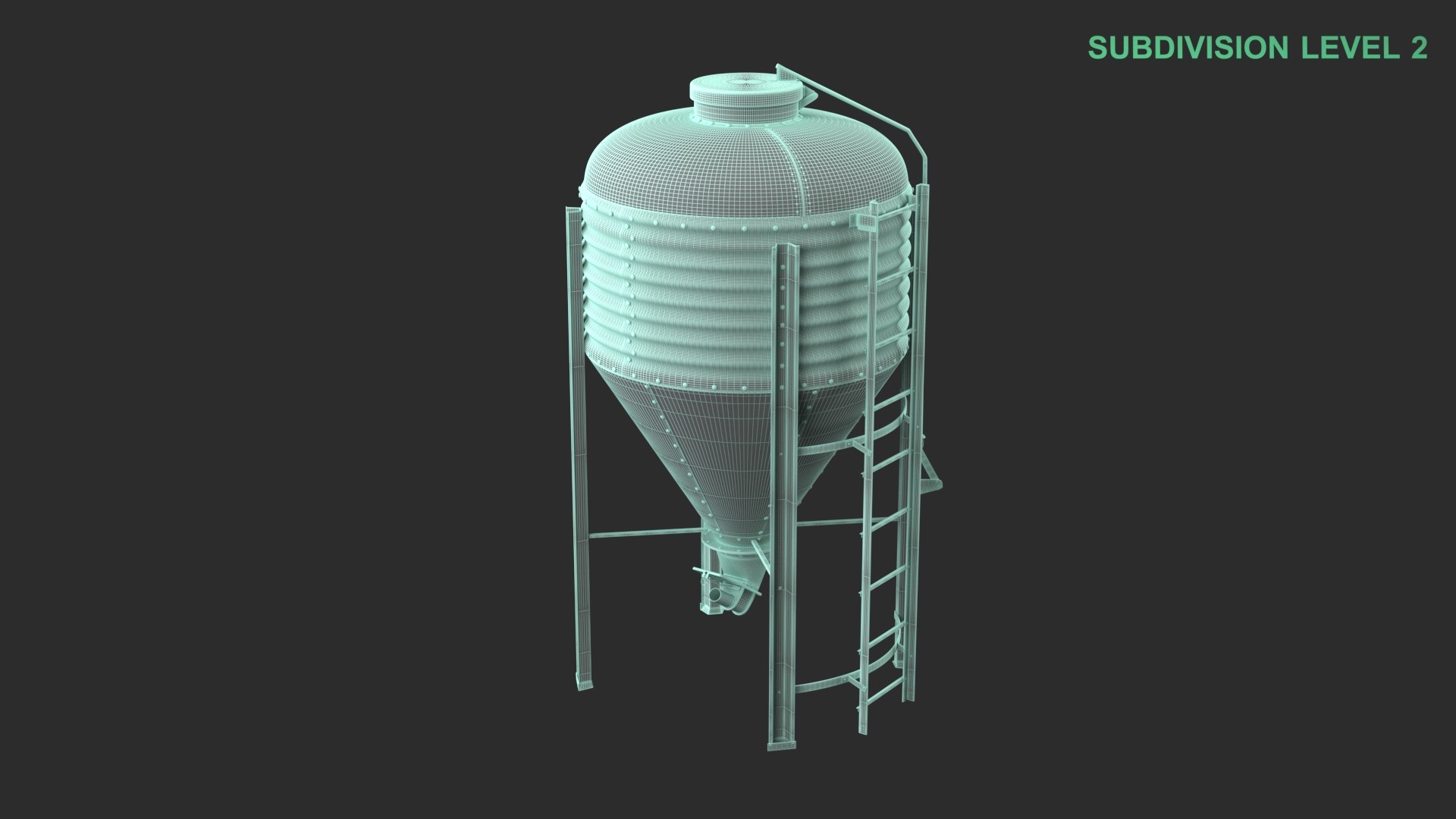Grain Silo 3D https://p.turbosquid.com/ts-thumb/71/nWkQLi/Ka/wireframe_0001/jpg/1740468461/1920x1080/fit_q87/0c6cfb63fec075db072edf191bc336998137ee90/wireframe_0001.jpg