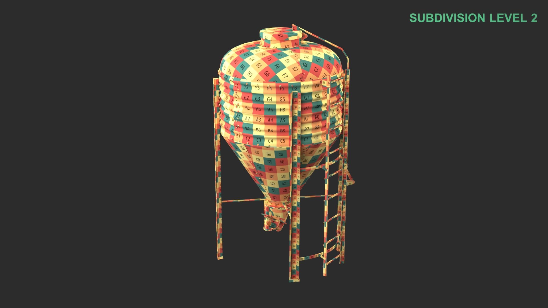 Grain Silo 3D https://p.turbosquid.com/ts-thumb/71/nWkQLi/i6/wireframe_0000/jpg/1740468460/1920x1080/fit_q87/3587cdcf199b3813d01e18302932787e03768ed7/wireframe_0000.jpg