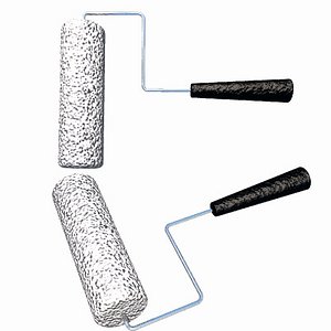 paint roller obj