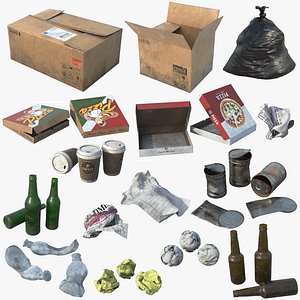 Garbage And Trash UHD 3D model