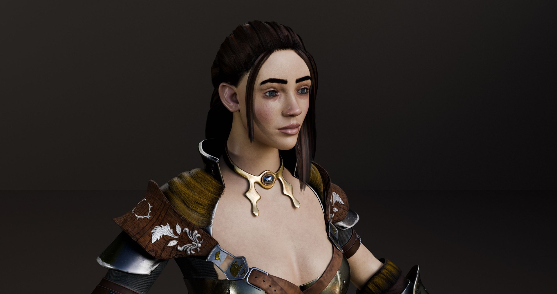 3d Woman Warrior Model Turbosquid 2188589