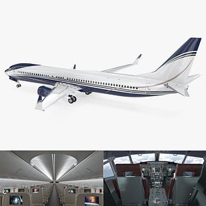 Boeing 737-900 with Interior Generic Rigged