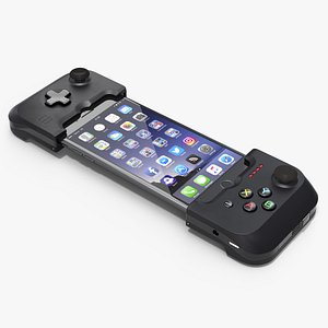 Gamevice Controller with Iphone 8 Plus 3D Model