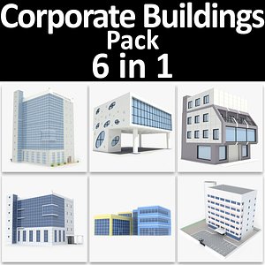 3ds max corporate buildings pack 02