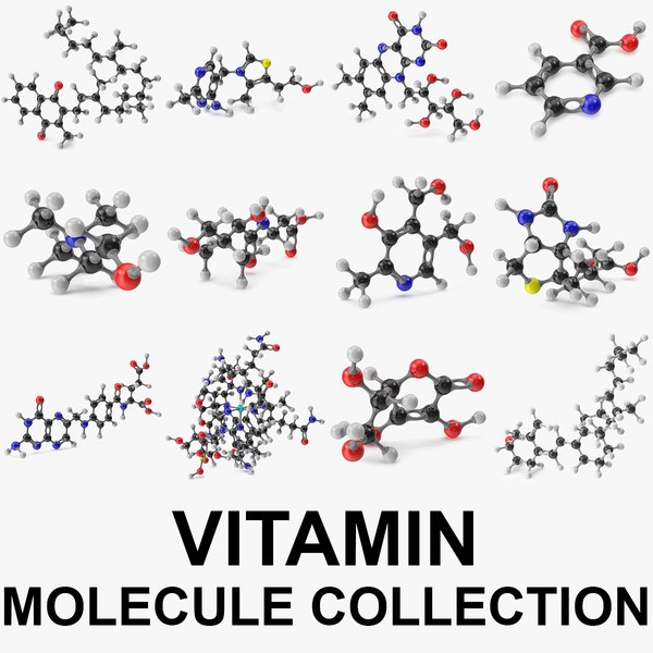 Vitamin Molecular Model