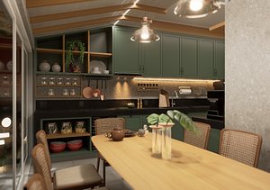 Timeless elegant kitchen model