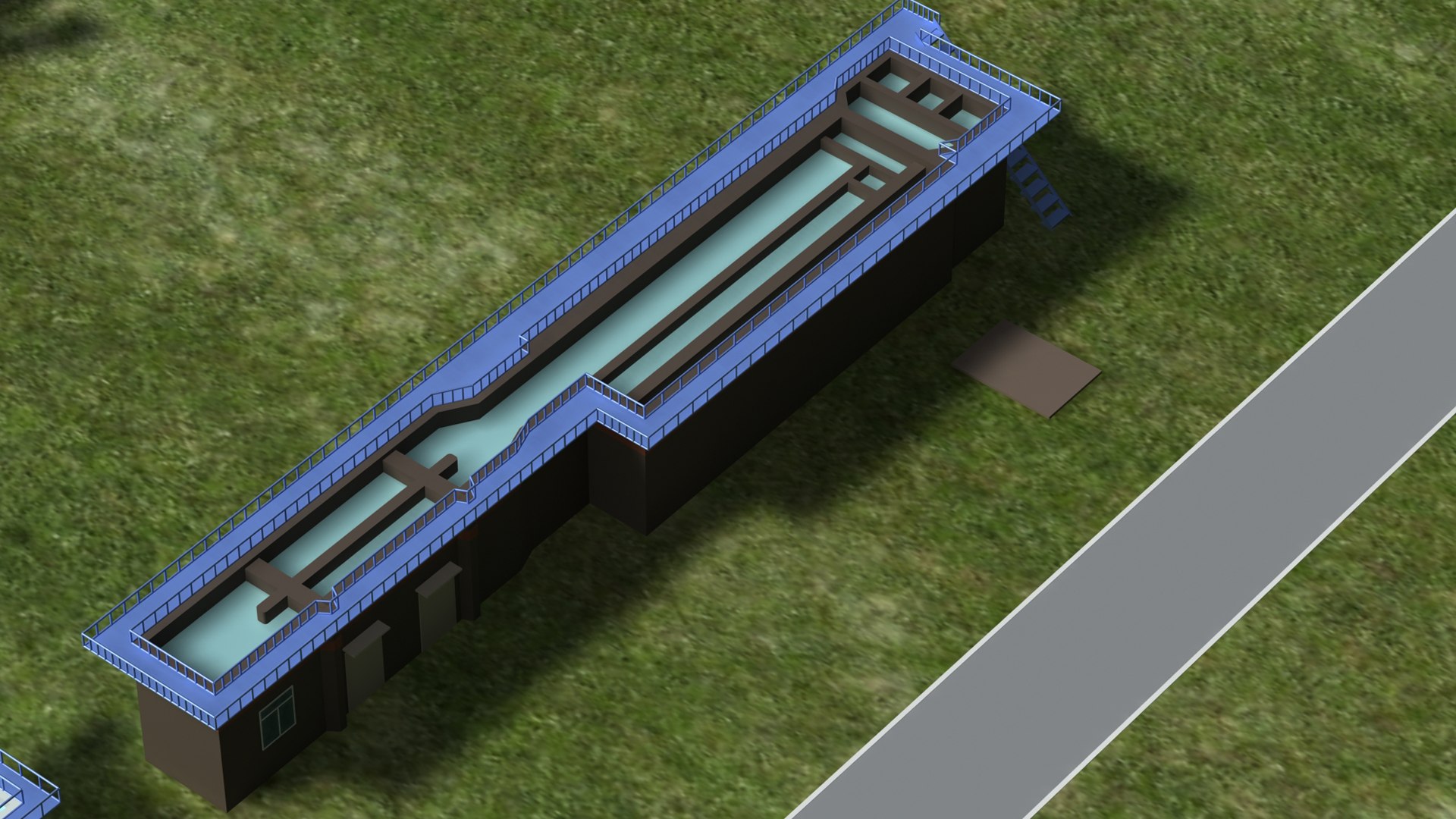 Sewage Treatment Plant model - TurboSquid 1911030