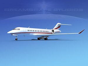 3d turbines bombardier global express model
