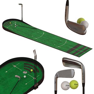 3D home mini golf model