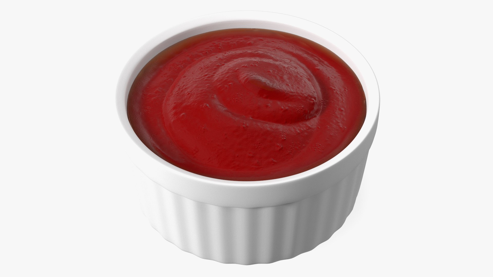 Tomato Ketchup In Gravy Boat 3D model preview