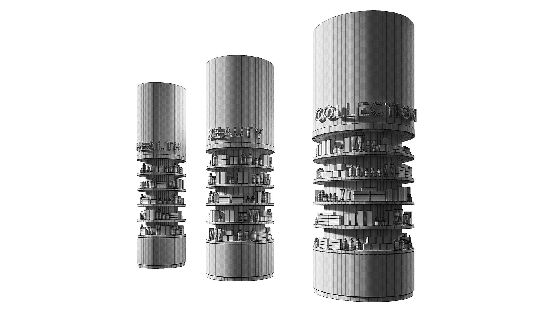 Round Columns Racks With Trade Products Commercial Shelving ...