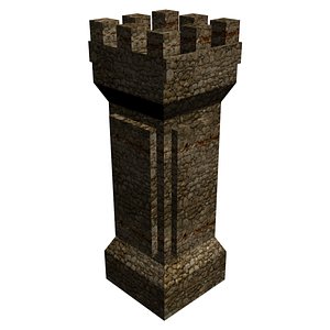 medieval tower 2 3D model