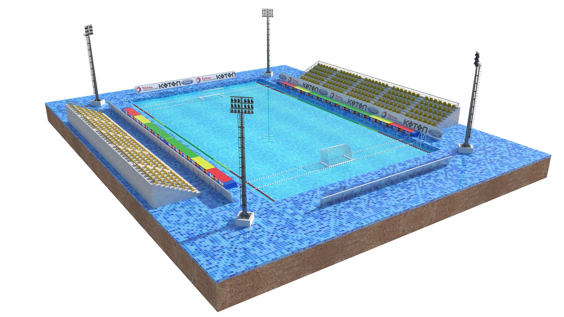 3D Water Polo - Yellow - TurboSquid 1924824