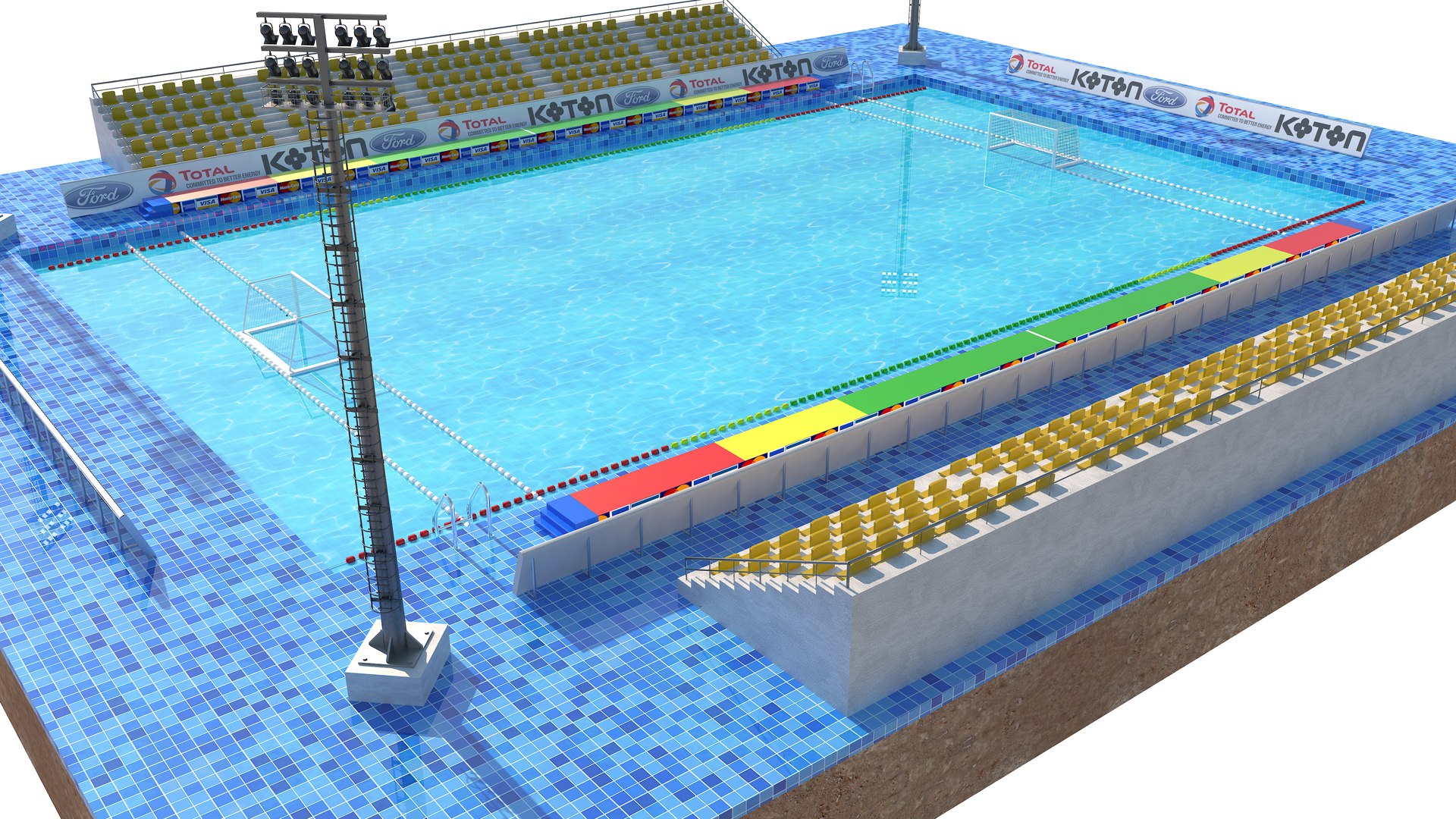 3D Water Polo - Yellow - TurboSquid 1924824