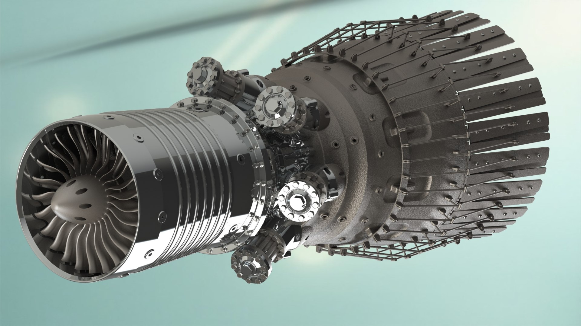 modelo 3d Motor turborreactor - TurboSquid 2473008